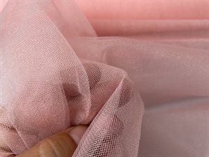 Tyl - blød og blank i blid rosa